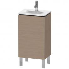 Duravit LC6580R3535 - L-Cube One Door Floorstanding Vanity Unit Oak Terra