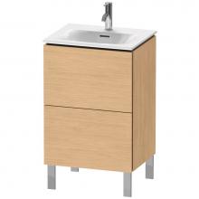 Duravit LC659403030 - L-Cube Two Drawer Floorstanding Vanity Unit Natural Oak