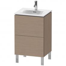 Duravit LC659403535 - L-Cube Two Drawer Floorstanding Vanity Unit Oak Terra