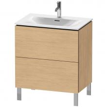 Duravit LC659603030 - L-Cube Two Drawer Floorstanding Vanity Unit Natural Oak