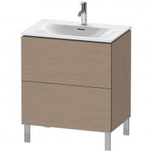 Duravit LC659603535 - L-Cube Two Drawer Floorstanding Vanity Unit Oak Terra