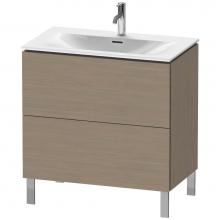 Duravit LC659703535 - L-Cube Two Drawer Floorstanding Vanity Unit Oak Terra