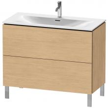 Duravit LC659803030 - L-Cube Two Drawer Floorstanding Vanity Unit Natural Oak