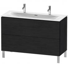 Duravit LC659901616 - L-Cube Two Drawer Floorstanding Vanity Unit Oak Black