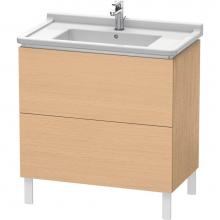 Duravit LC660903030 - L-Cube Two Drawer Floorstanding Vanity Unit Natural Oak