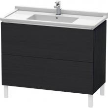 Duravit LC661001616 - L-Cube Two Drawer Floorstanding Vanity Unit Oak Black