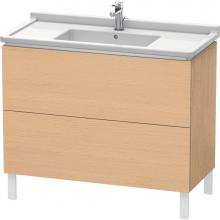 Duravit LC661003030 - L-Cube Two Drawer Floorstanding Vanity Unit Natural Oak