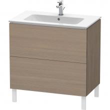 Duravit LC662603535 - L-Cube Two Drawer Floorstanding Vanity Unit Oak Terra