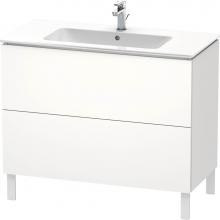 Duravit LC662701818 - L-Cube Two Drawer Floorstanding Vanity Unit White