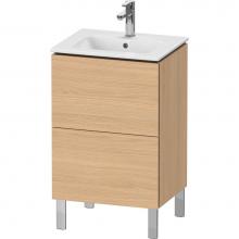 Duravit LC667103030 - L-Cube Two Drawer Floorstanding Vanity Unit Natural Oak