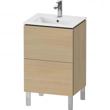 Duravit LC667107171 - L-Cube Two Drawer Floorstanding Vanity Unit Mediterranean Oak