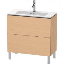 Duravit LC667403030 - L-Cube Two Drawer Floorstanding Vanity Unit Natural Oak