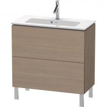 Duravit LC667403535 - L-Cube Two Drawer Floorstanding Vanity Unit Oak Terra