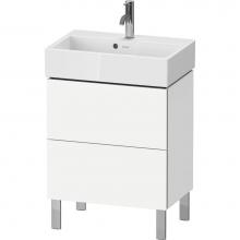 Duravit LC667901818 - L-Cube Two Drawer Floorstanding Vanity Unit White