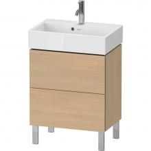 Duravit LC667907171 - L-Cube Two Drawer Floorstanding Vanity Unit Mediterranean Oak