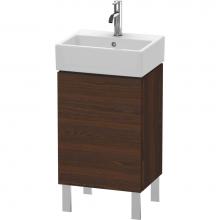 Duravit LC6750R6969 - L-Cube One Door Floorstanding Vanity Unit Walnut Brushed