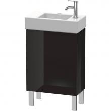 Duravit LC6751L4040 - L-Cube One Door Floorstanding Vanity Unit Black