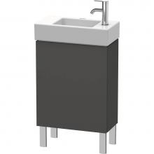 Duravit LC6751L4949 - L-Cube One Door Floorstanding Vanity Unit Graphite