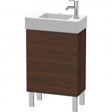 Duravit LC6751L6969 - L-Cube One Door Floorstanding Vanity Unit Walnut Brushed