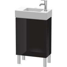 Duravit LC6751R4040 - L-Cube One Door Floorstanding Vanity Unit Black