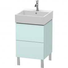 Duravit LC677400909 - Duravit L-Cube Floor Standing Vanity Unit  Light Blue Matte