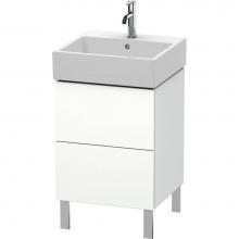 Duravit LC677401818 - L-Cube Two Drawer Floorstanding Vanity Unit White