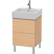 Duravit LC677403030 - L-Cube Two Drawer Floorstanding Vanity Unit Natural Oak