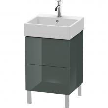 Duravit LC677403838 - Duravit L-Cube Two Drawer Floorstanding Vanity Unit Dolomite Gray