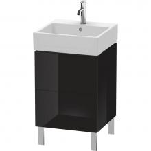 Duravit LC677404040 - L-Cube Two Drawer Floorstanding Vanity Unit Black