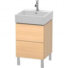 Duravit LC677407171 - L-Cube Two Drawer Floorstanding Vanity Unit Mediterranean Oak