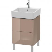 Duravit LC677408686 - Duravit L-Cube Two Drawer Floorstanding Vanity Unit Cappuccino