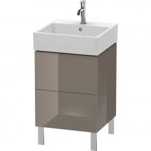 Duravit LC677408989 - Duravit L-Cube Two Drawer Floorstanding Vanity Unit Flannel Gray