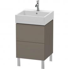 Duravit LC677409090 - Duravit L-Cube Floor Standing Vanity Unit  Flannel Gray Satin Matte