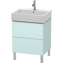 Duravit LC677500909 - Duravit L-Cube Floor Standing Vanity Unit  Light Blue Matte