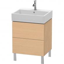 Duravit LC677503030 - L-Cube Two Drawer Floorstanding Vanity Unit Natural Oak