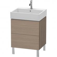 Duravit LC677503535 - L-Cube Two Drawer Floorstanding Vanity Unit Oak Terra