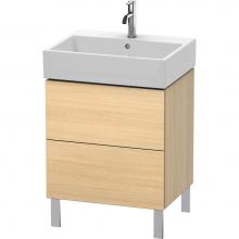 Duravit LC677507171 - L-Cube Two Drawer Floorstanding Vanity Unit Mediterranean Oak