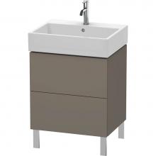 Duravit LC677509090 - Duravit L-Cube Floor Standing Vanity Unit  Flannel Gray Satin Matte