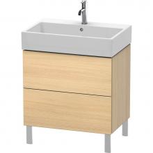 Duravit LC677607171 - L-Cube Two Drawer Floorstanding Vanity Unit Mediterranean Oak