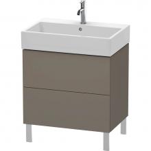 Duravit LC677609090 - Duravit L-Cube Floor Standing Vanity Unit  Flannel Gray Satin Matte