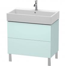 Duravit LC677700909 - Duravit L-Cube Floor Standing Vanity Unit  Light Blue Matte