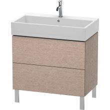 Duravit LC677701111 - Duravit L-Cube Two Drawer Floorstanding Vanity Unit Cashmere Oak