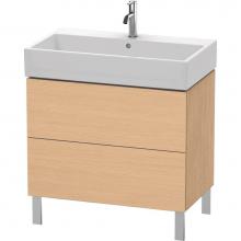 Duravit LC677703030 - L-Cube Two Drawer Floorstanding Vanity Unit Natural Oak