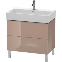 Duravit LC677708686 - Duravit L-Cube Two Drawer Floorstanding Vanity Unit Cappuccino