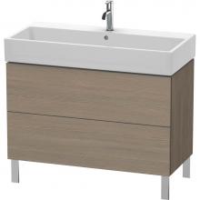 Duravit LC677803535 - L-Cube Two Drawer Floorstanding Vanity Unit Oak Terra