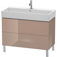 Duravit LC677808686 - Duravit L-Cube Two Drawer Floorstanding Vanity Unit Cappuccino