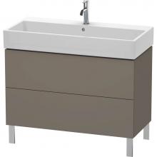 Duravit LC677809090 - Duravit L-Cube Floor Standing Vanity Unit  Flannel Gray Satin Matte