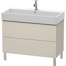 Duravit LC677809191 - L-Cube Two Drawer Floorstanding Vanity Unit Taupe