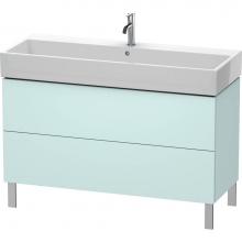 Duravit LC677900909 - Duravit L-Cube Floor Standing Vanity Unit  Light Blue Matte