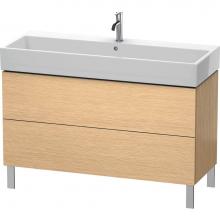 Duravit LC677901212 - Duravit L-Cube Two Drawer Floorstanding Vanity Unit Brushed Oak